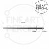 Piercing Assist (Taper) para Joyas de Rosca Interna 1.6mm (14G)
