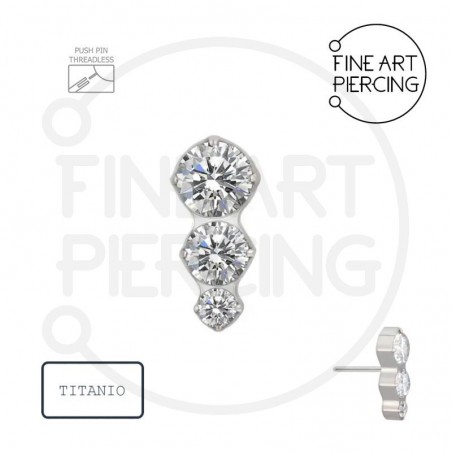 Piercing threadless de titanio
