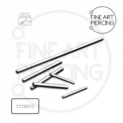 Barbell Push Pin de titanio con sistema threadless