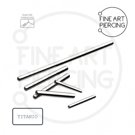 Barbell Push Pin de titanio con sistema threadless