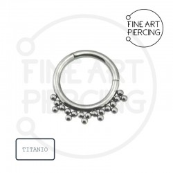 Aro clicker Idalia para septum y lóbulo