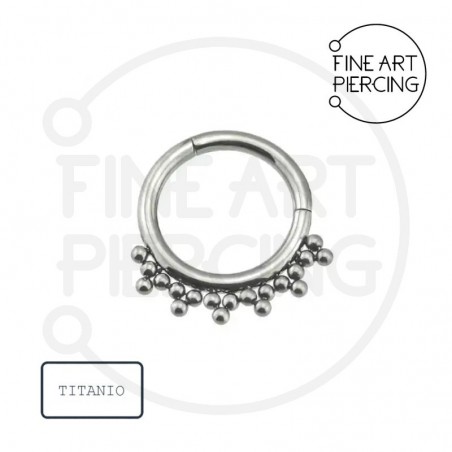 Aro clicker Idalia para septum y lóbulo