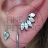 Piercing de titanio Top Casandra con sistema threadless
