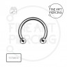 Piercing Circular Barbell en titanio, ideal para pieles sensibles