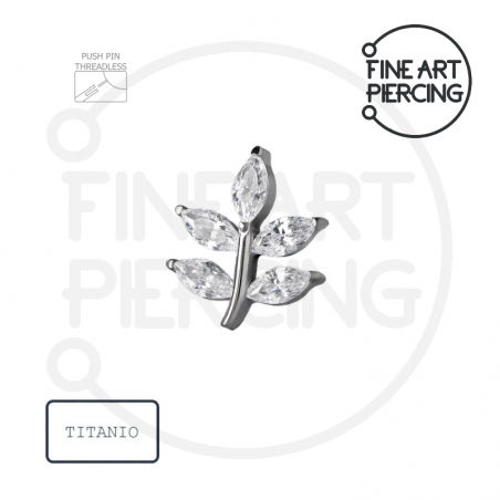 Carlota Top en forma de flor con circonitas