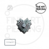 Top de corazón para piercing en tragus, hélix, lóbulo y conch de titanio hipoalergénico