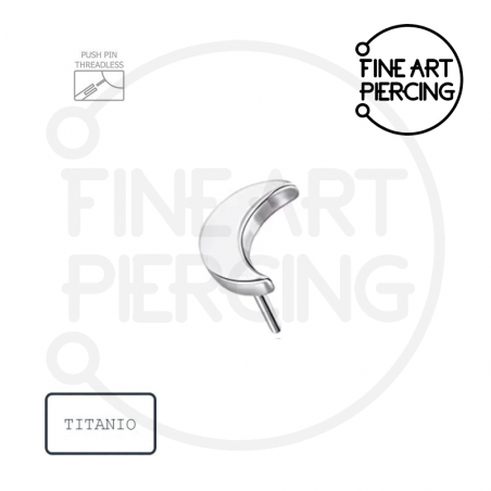 Piercing luna de titanio hipoalergénico