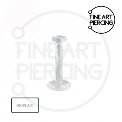 Labret de Bioplast transparente para piercings