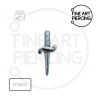 Top "Xena" en forma de daga para piercings en helix, tragus o lóbulo