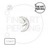 Top "Phoebe" de titanio en piercing de helix, tragus o nostril