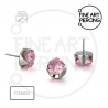 Lilia Top Threadless con circonita rosa en piercing de helix o tragus