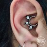 Aro de titanio hipoalergénico "Alanis" para septum, daith y smile