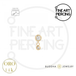 Top Sutton de Buddha Jewelry Organics en oro 14k con circonitas