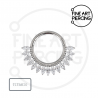Aro clicker de titanio Marquesa con circonitas para daith y septum