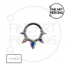 Aro Clicker de Titanio 'Nadia' para Septum o Daith | Fine Art Piercing
