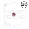Gabriela circonita rosa push pin piercing