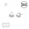 Piercing titanio Top Perla push pin 3 mm oreja nariz labio