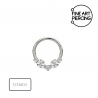 Joya para piercing septum con cierre clicker
