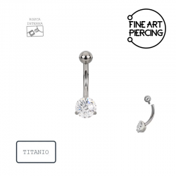 piercing ombligo titanio rosca interna