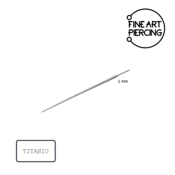 Guía de inserción Piercing Assist de titanio para piercings de nariz.