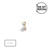 Charm colgante con perla de río y acero dorado para personalizar piercings.