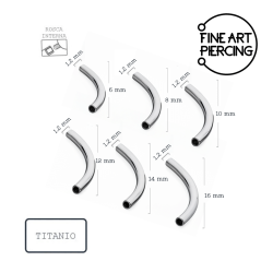 Barra Curva de Titanio...