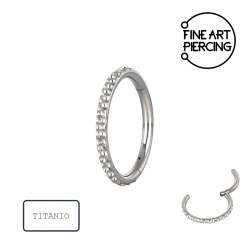 Piercing aro 8mm 10mm para helix conch tragus titanio