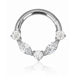 piercing daith titanio, aro septum circonitas