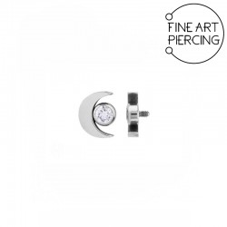 Top luna con circonita