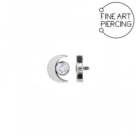 Top luna con circonita