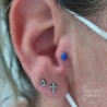 Piercing top Tremun de ópalo azul en forma de lágrima