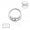 Aro Clicker Galaxy de titanio con bolas internas