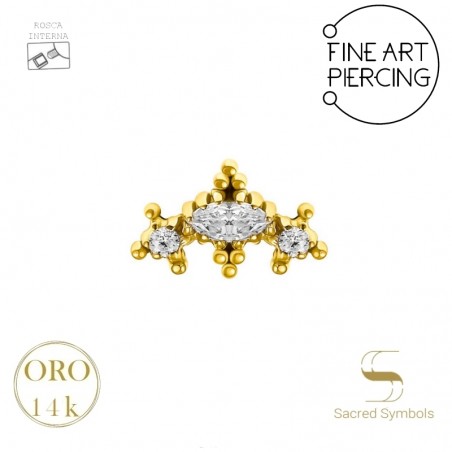 Sacred Symbols Jewelry top rosca interna 14k