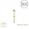 Top Inanna de Buddha Jewelry Organics en oro 14k para piercing