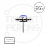 Piercing top Iria push pin con ópalo lila