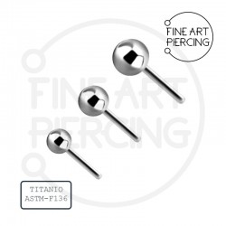 Top bola de titanio push pin