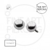 Top bola de titanio con rosca interna para piercings