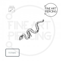 Top en forma de serpiente de titanio con sistema push pin