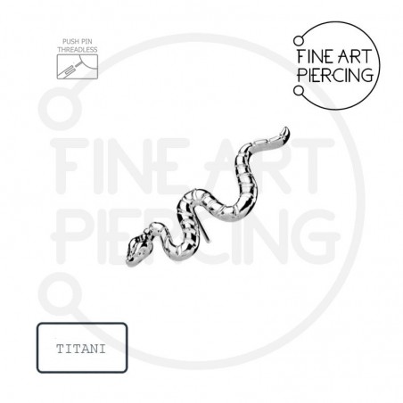 Top en forma de serpiente de titanio con sistema push pin